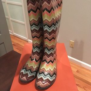 Missoni for Target Rain Boots Size 6